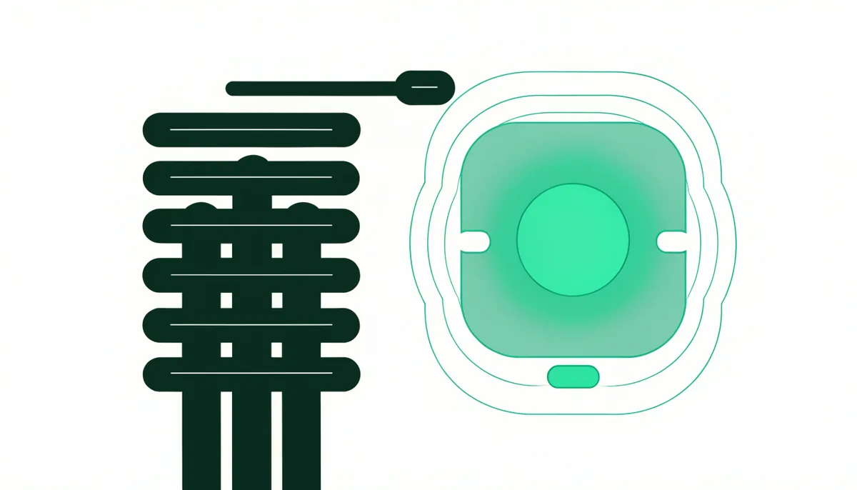 Abstract illustration of a search results page splitting into a traditional link list and a generated AI summary panel