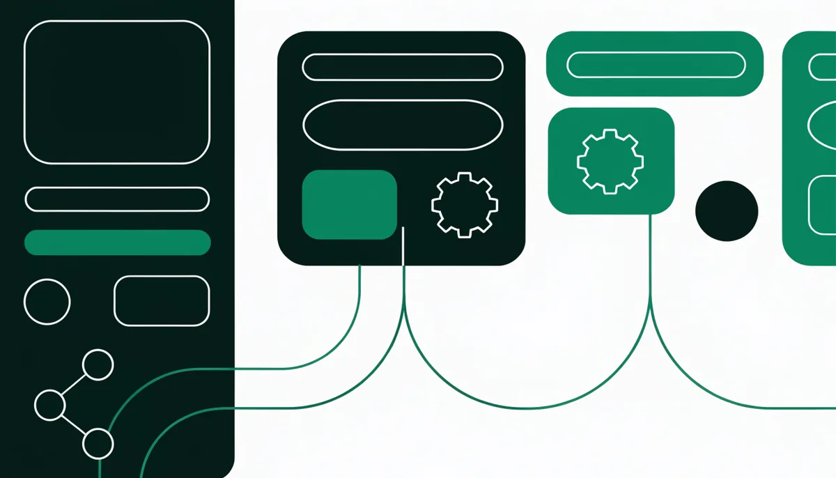 Abstract illustration of the WordPress logo next to two simple shapes representing two page variations being tested